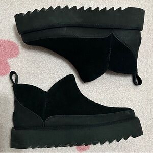 UGG Black Alina Ultra Mini Boots Platform Sole
